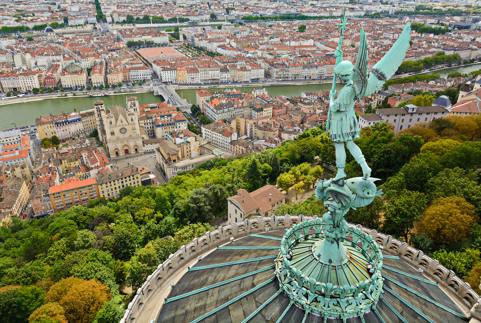 Panorama sur Lyon depuis Fourvière © Gael Fontaine